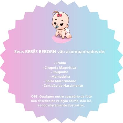 Imagem de Bebê Reborn Boneca Realista Mayze Gêmeos Stitch E Angel com Bolsa
