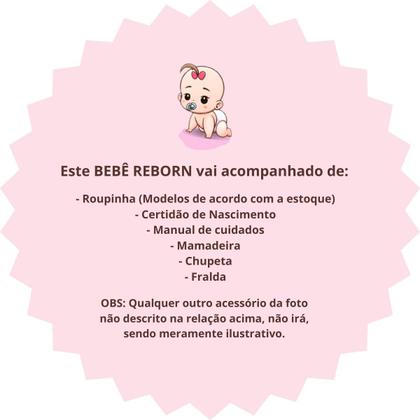 Imagem de Bebê Reborn Boneca Realista Siliconada Pode Dar Banho 