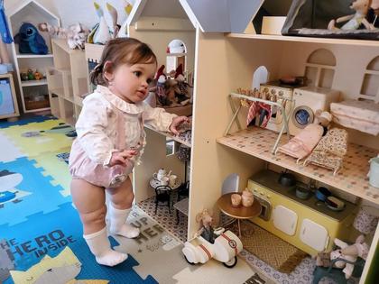 Imagem de Bebê Reborn Boneca Toddler Girl, 65 cm