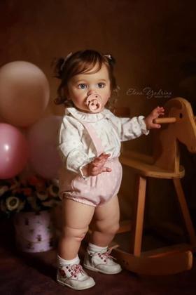 Imagem de Bebê Reborn Boneca Toddler Girl, 65 cm