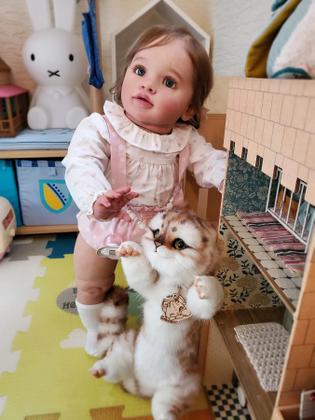 Imagem de Bebê Reborn Boneca Toddler Girl, 65 cm