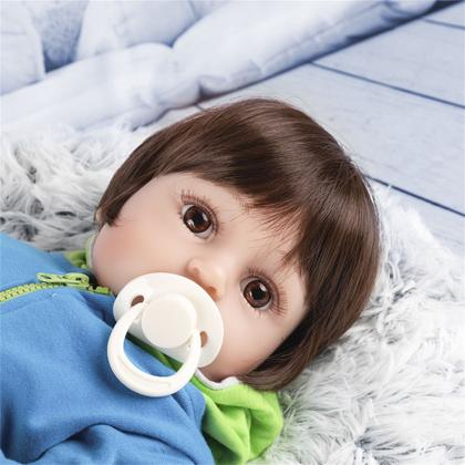 Imagem de Bebê Reborn Boneco Menino Girafa Realista Brastoy Corpo Silicone Pode Dar Banho Acessórios Completo
