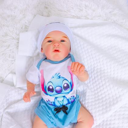 Imagem de Bebê Reborn Boneco Menino Original Realista de Silicone Pode Dar Banho