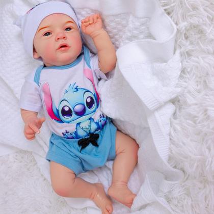 Imagem de Bebê Reborn Boneco Menino Original Realista de Silicone Pode Dar Banho