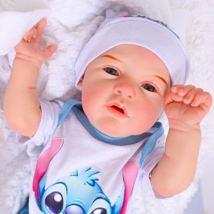 Imagem de Bebê Reborn Boneco Menino Original Realista de Silicone Pode Dar Banho