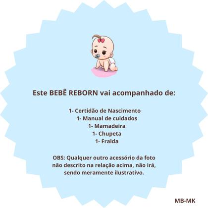 Imagem de Bebê Reborn Boneco Realista Menino Mickey Original de Silicone Com Bolsa Maternidade