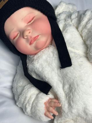 Imagem de Bebê Reborn Corpo de silicone Realista Menina Barata