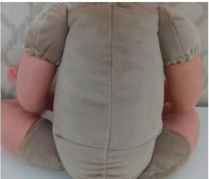 Imagem de Bebê Reborn Menina Japonesa Realista Corpo de Pano e Membros Silicone Cabelo Fio a Fio Olhos Pretos 48cm Enxoval Completo PRONTA ENTREGA