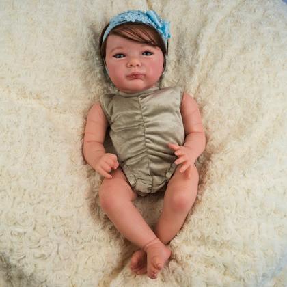 Imagem de Bebe reborn menina princesa realista corpo de pano macio