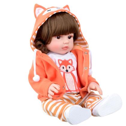 Imagem de Bebê Reborn Menina Raposinha Corpo de Silicone New Happy