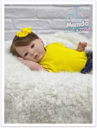 Imagem de Bebê Reborn Menina  Realista Silicone, Banho Fio A Fio Baby