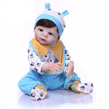 Imagem de Bebe Reborn Menino 100 Silicone 57 Cm  Bento