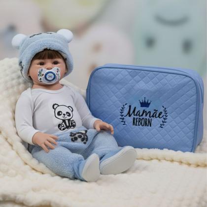 Imagem de Bebe Reborn Menino 100% Silicone Boneco Original + Enxoval