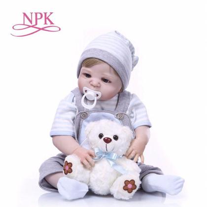Imagem de Bebê Reborn Menino Realista 100% Silicone 57cm - Gael
