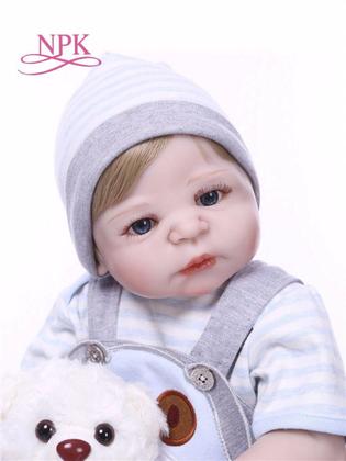 Imagem de Bebê Reborn Menino Realista 100% Silicone 57cm - Gael