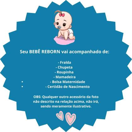 Imagem de Bebê Reborn Menino Realista Original Articulado Corpo de Silicone Com Bolsa Maternidade