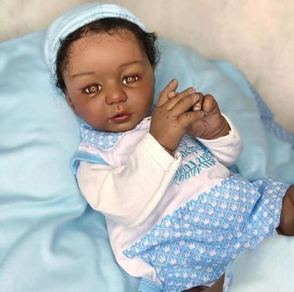 Imagem de Bebe Reborn Negro, Menino Príncipe Real