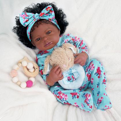 Imagem de Bebê Reborn Realista Brastoy Boneca ou Boneco Silicone Kit Conjunto de Roupa Chupeta Mamadeira e Pelúcia Original Completo