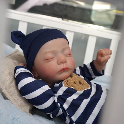 Imagem de Bebê Reborn Realista Brastoy Boneca ou Boneco Silicone Kit Conjunto de Roupa Chupeta Mamadeira e Pelúcia Original Completo