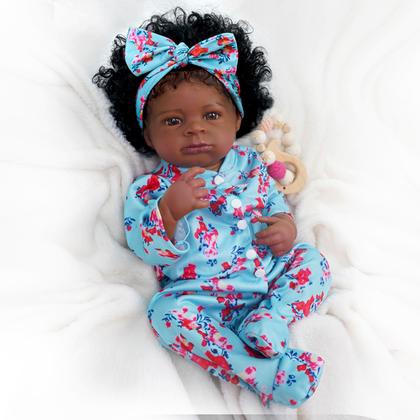 Imagem de Bebê Reborn Realista Brastoy Boneca ou Boneco Silicone Kit Conjunto de Roupa Chupeta Mamadeira e Pelúcia Original Completo