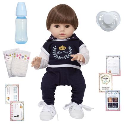 Imagem de Bebe Reborn Realista Menino Lindo Baby Alive Pode Molhar