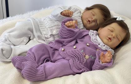 Imagem de Bebê Reborn Realista Recém Nascido Premium Gêmeos Premium