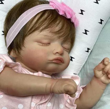 Imagem de Bebê Reborn Realista Rosalie Tecido