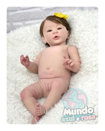 Imagem de Bebê Reborn Realista Silicone, Princesa Enxoval Completo