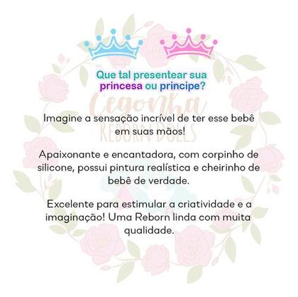 Imagem de Bebe Reborn Silicone Menina Pandinha Loira Completa Que Fala