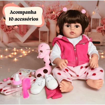 Imagem de Bebê Sweetie Reborn (R) Menina Realista Silicone-doll 48cm