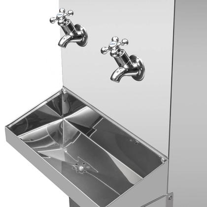 Imagem de Bebedouro 25L Coluna 2 Torneiras Inox Frisbel
