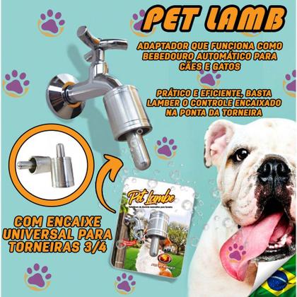 Imagem de Bebedouro Adaptador Automático Para Torneira - Lambe-Lambe - Cachorros e Gatos - Furacão Pet