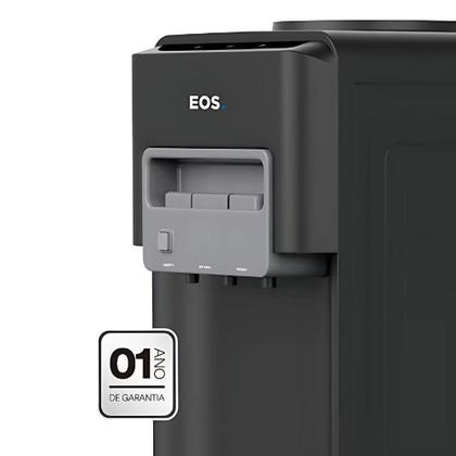 Imagem de Bebedouro Agua Quente Natural E Gelada Eletrônico Preto Galão Mineralle EBE06QP 220V