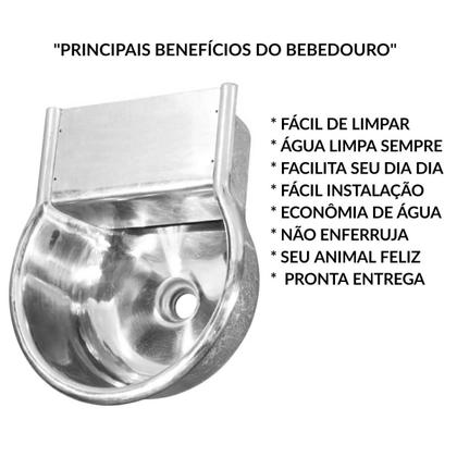 Imagem de Bebedouro Automático Animais Cães Suíno Em Alumínio 4 L