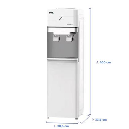 Imagem de Bebedouro Coluna para Garrafão com Armário Mineralle Compressor EOS