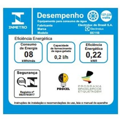 Imagem de Bebedouro de Água Electrolux Branco com Refrigeração Eletrônica (BE11B)
