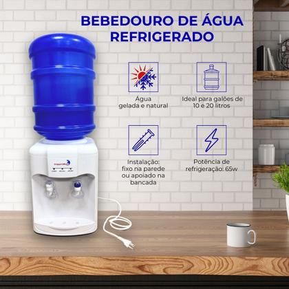Imagem de Bebedouro De Água Refrigerado Porta Galão 10L e 20L Importway