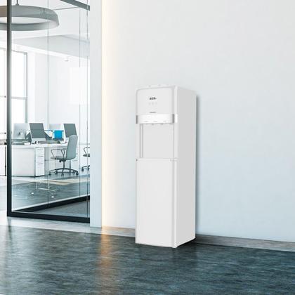 Imagem de Bebedouro de Coluna para Garrafão Inferior EOS Mineralle com Compressor Branco EBC02BC 220V