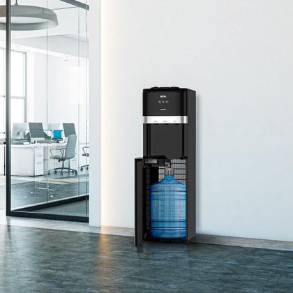 Imagem de Bebedouro de Coluna para Garrafão Inferior EOS Mineralle com Compressor Preto EBC02CP 220V
