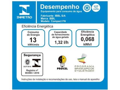 Imagem de Bebedouro de Garrafão IBBL Compact 110v Prata 13071001 110V 110V