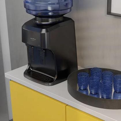 Imagem de Bebedouro Eletrico Refrigerado Agua Gelada Para Galao 10l ou 20l Bivolt Preto Branco Britania