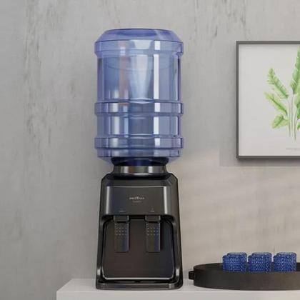 Imagem de Bebedouro Eletrico Refrigerado Agua Gelada Para Galao 10l ou 20l Bivolt Preto Branco Britania