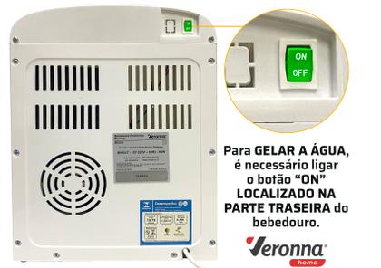 Imagem de Bebedouro Eletrônico De Água Gelada Natural Bivolt Veronna