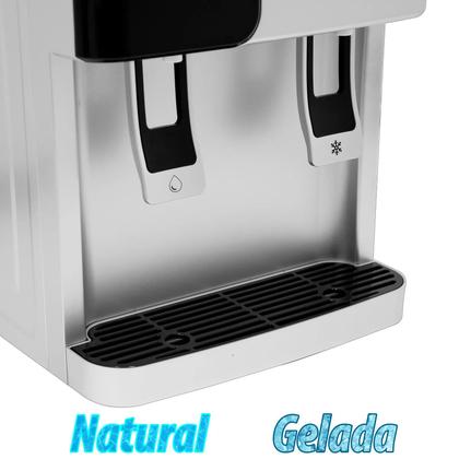 Imagem de Bebedouro Eletrônico Polar Prata Água Natural e Gelada 110V