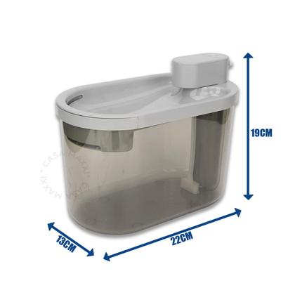 Bebedouro Fonte de Água Elevado Automático Com Filtro Para Pet Cachorro Gato Sem Fio - 0 Imagem de Bebedouro Fonte de Água Elevado Automático Com Filtro Para Pet Cachorro Gato Sem Fio