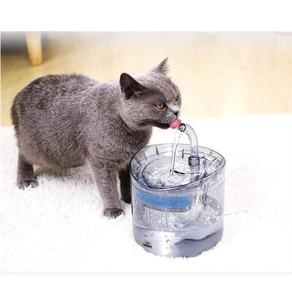Imagem de Bebedouro Fonte de Agua Gato Cao Cachorro Pet 2 Litros Animal de Estimaçao Filtro USB Agua Fresca Automatico Silencioso