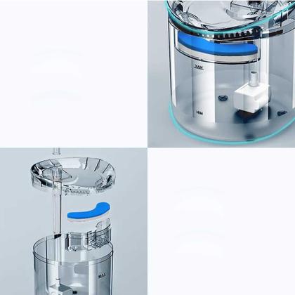 Imagem de Bebedouro Fonte de Agua Gato Cao Cachorro Pet 2 Litros Animal de Estimaçao Filtro USB Agua Fresca Automatico Silencioso