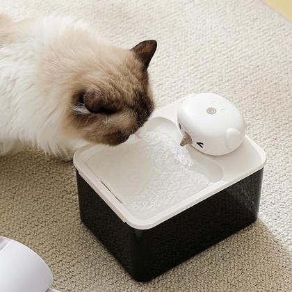Imagem de Bebedouro Fonte de Agua Gato Cao Pet Cachorro Felino Animal de Estimaçao 2 Modos Sensor Presença Luz UV Silencioso USB Bateria Recarregavel Automatico
