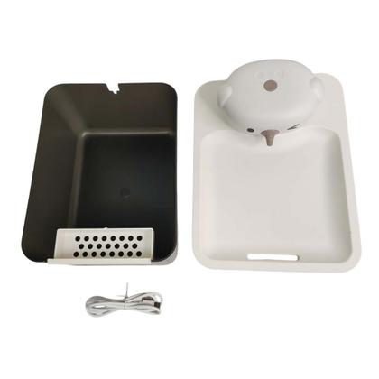 Imagem de Bebedouro Fonte de Agua Gato Cao Pet Cachorro Felino Animal de Estimaçao 2 Modos Sensor Presença Luz UV Silencioso USB Bateria Recarregavel Automatico