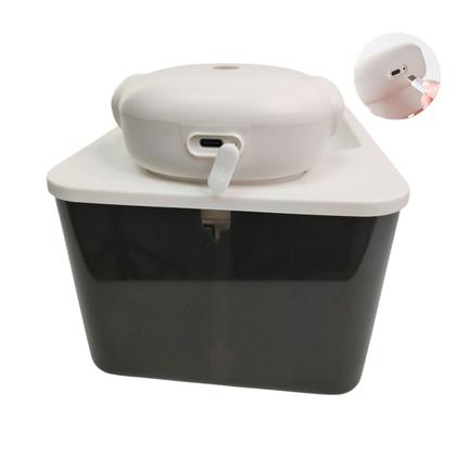 Imagem de Bebedouro Fonte de Agua Gato Cao Pet Cachorro Felino Animal de Estimaçao 2 Modos Sensor Presença Luz UV Silencioso USB Bateria Recarregavel Automatico